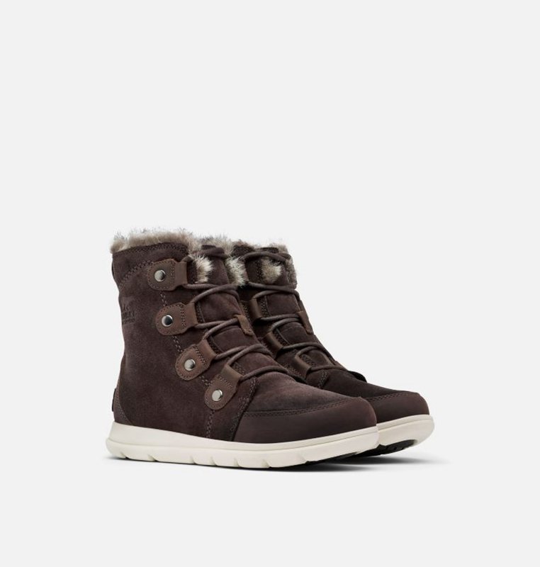 Botas Nieve Sorel Mujer - Explorer™ Joan Bajas Negras Marrones - 87630-MGYQ